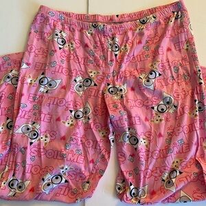 Y2K Itty Bitty Kitty pink pajama pants